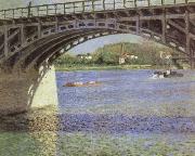 Gustave Caillebotte The Bridge at Argenteuil and the Seine oil painting